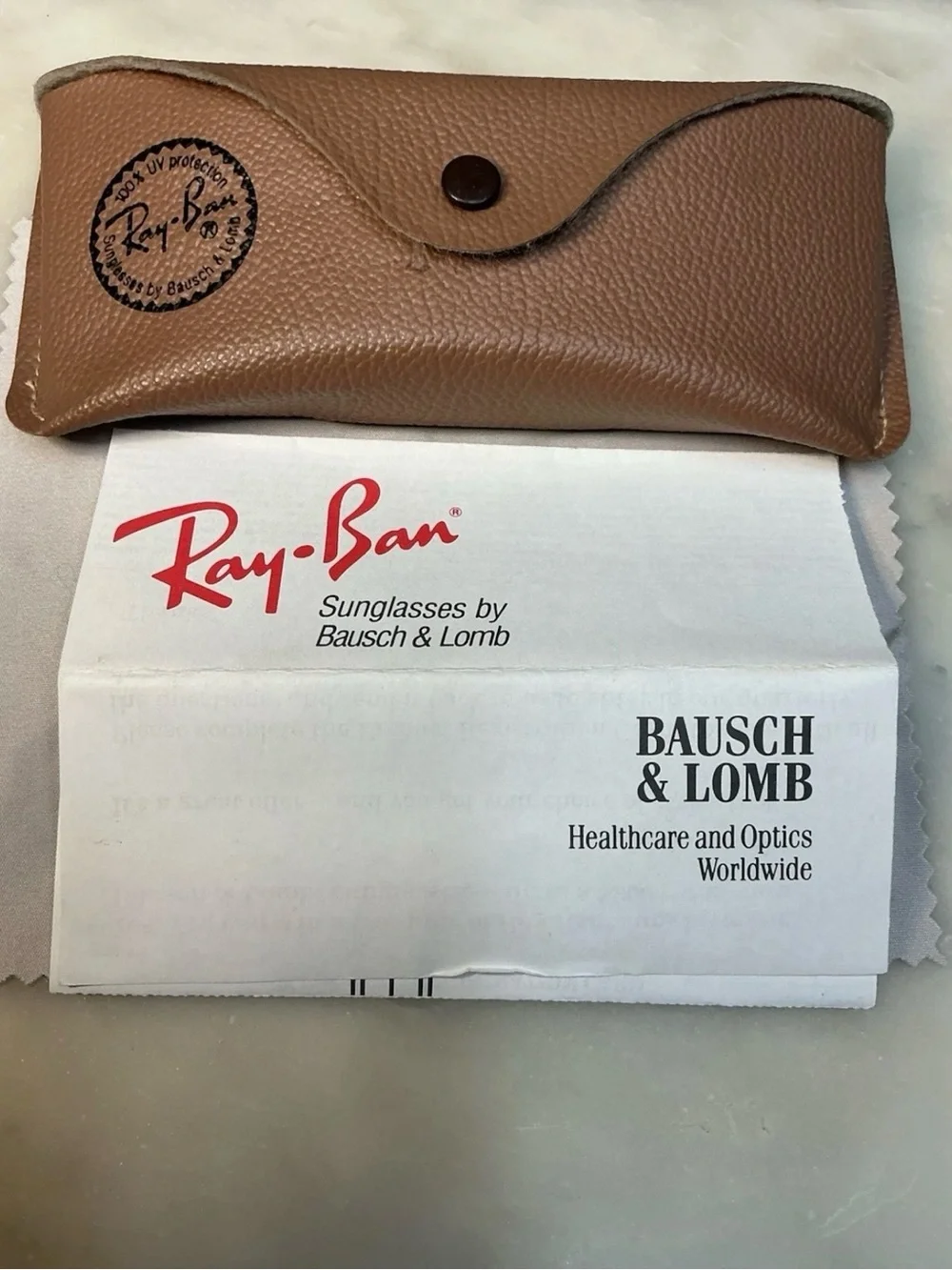 Ray-Ban Men Aviator Sunglasses Gold Metal Frame Green Tinted Glass Lens w/ Case4